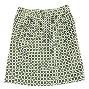 Ann Taylor Loft Pencil Skirt Women's Size 8 Green Print Lined